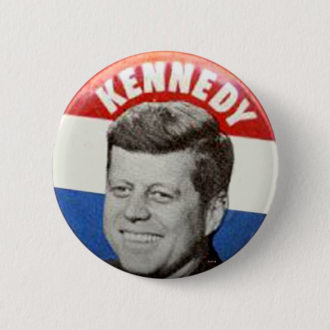 Badge Rond 5 Cm Kennedy - bouton (Devant)