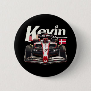 Badge Rond 5 Cm Kevin Magnussen, pilote de Formule 1, KMAG20