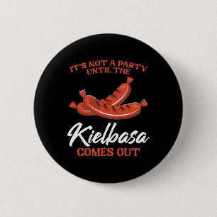 Badge Rond 5 Cm Kielbasa Pologne Viande Saucisson Nourriture Lover