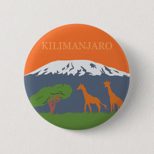 Badge Rond 5 Cm Kilimanjaro