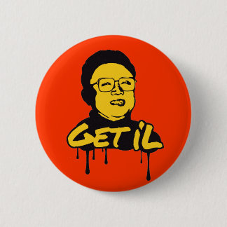 Badge Rond 5 Cm Kim Jong-il