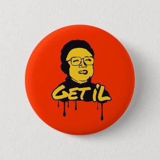 Badge Rond 5 Cm Kim Jong Il - Get's Il