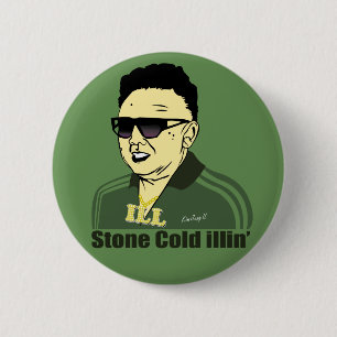 Badge Rond 5 Cm Kim Jung IL se boutonnent