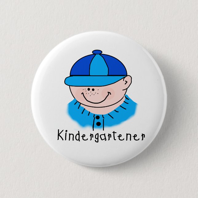 Badge Rond 5 Cm Kindergartener de garçon (Devant)
