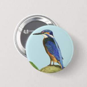 Badge Rond 5 Cm Kingfisher