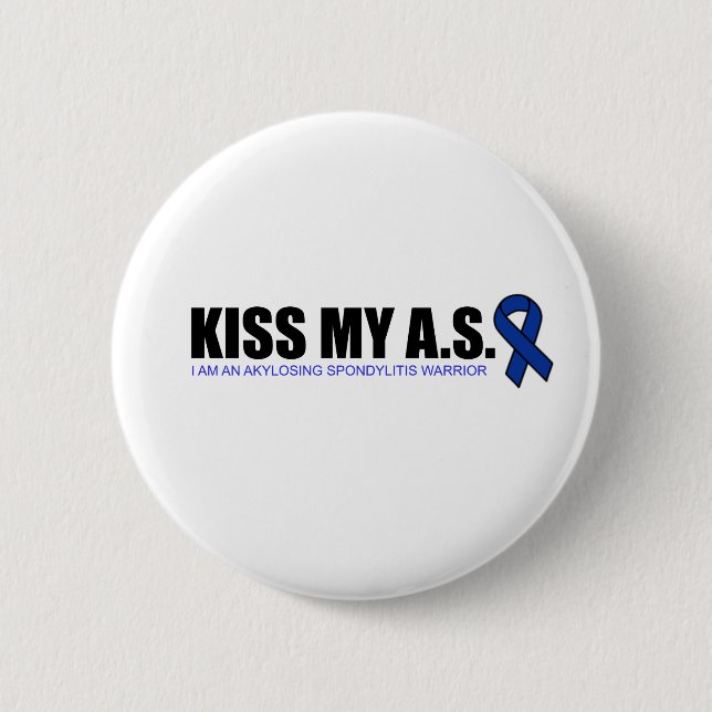 Badge Rond 5 Cm KissMyAS - cadeaux de conscience de (Devant)