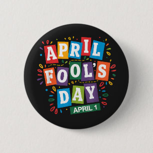 Badge Rond 5 Cm Kit de blagues drôles pour le jour des poissons d'