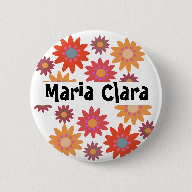 Badge Rond 5 Cm Kit Florido : Botão de Convidados 2 (Devant)