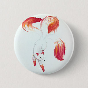 Badge Rond 5 Cm Kitsune