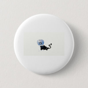 Badge Rond 5 Cm kitteh d'astronaute