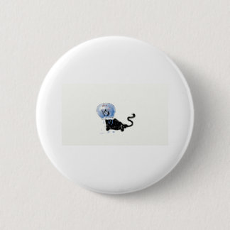 Badge Rond 5 Cm kitteh d'astronaute
