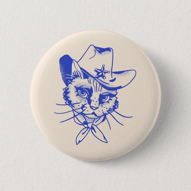 Badge Rond 5 Cm Kitty Button (Devant)
