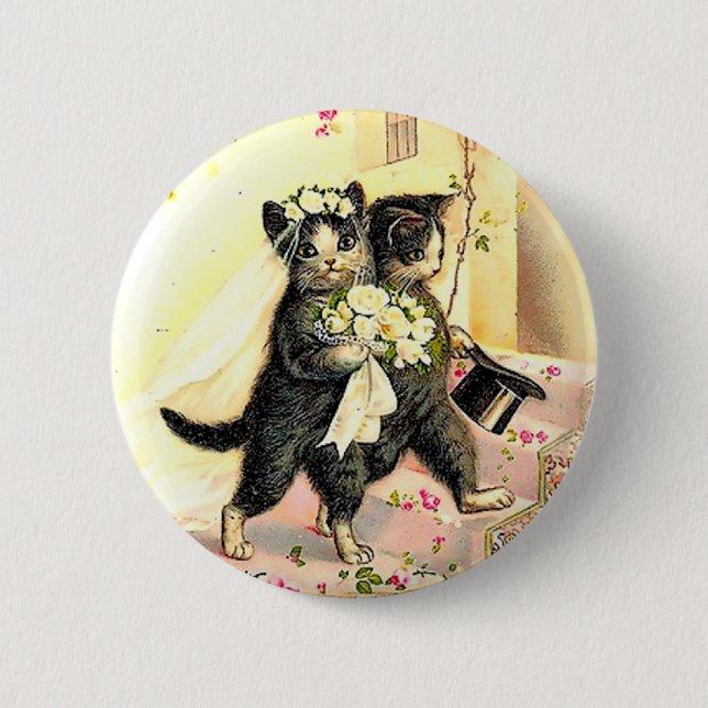 Badge Rond 5 Cm Kitty Cat (Devant)
