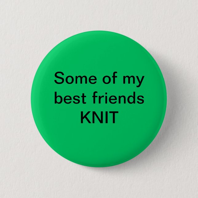 Badge Rond 5 Cm Knit de meilleurs amis (Devant)