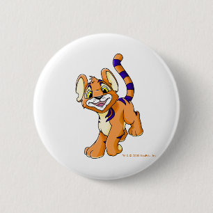 Badge Rond 5 Cm Kougra orange aventureux