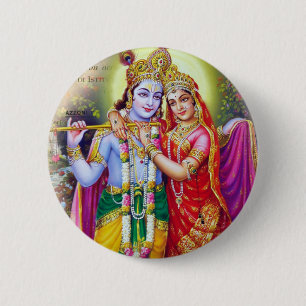 Badge Rond 5 Cm Krishna