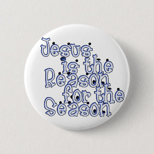 Badge Rond 5 Cm KRW Jesus est la raison de la saison