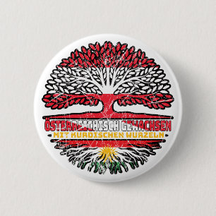 Badge Rond 5 Cm Kurdistan Arbre autrichien