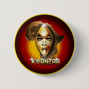 Badge Rond 5 Cm Kwanzaa