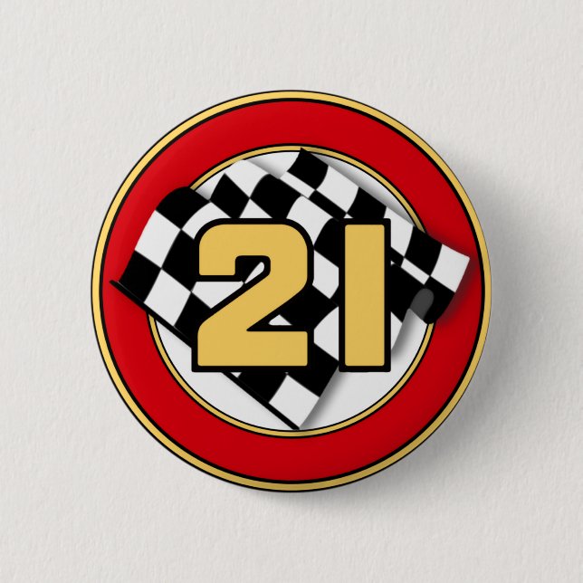 Badge Rond 5 Cm La 21 Voiture (Devant)