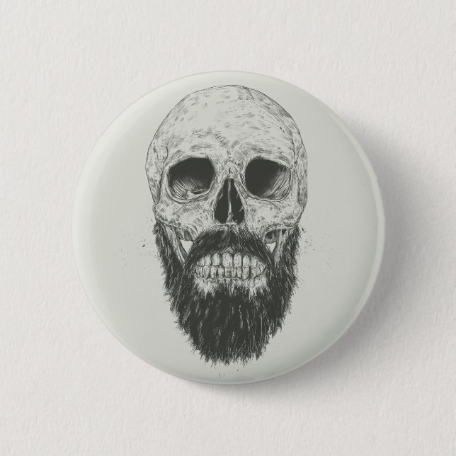 Badge Rond 5 Cm La barbe n'est pas morte (Devant)