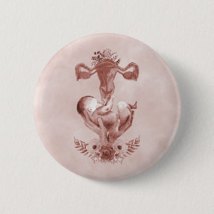 Badge Rond 5 Cm La beauté de l'accouchement