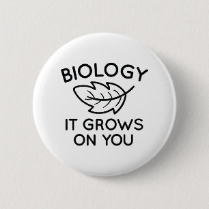 Badge Rond 5 Cm La Biologie, Ça Passe Sur Vous