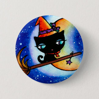Badge Rond 5 Cm La bobine de Kitty monte le bouton de manière