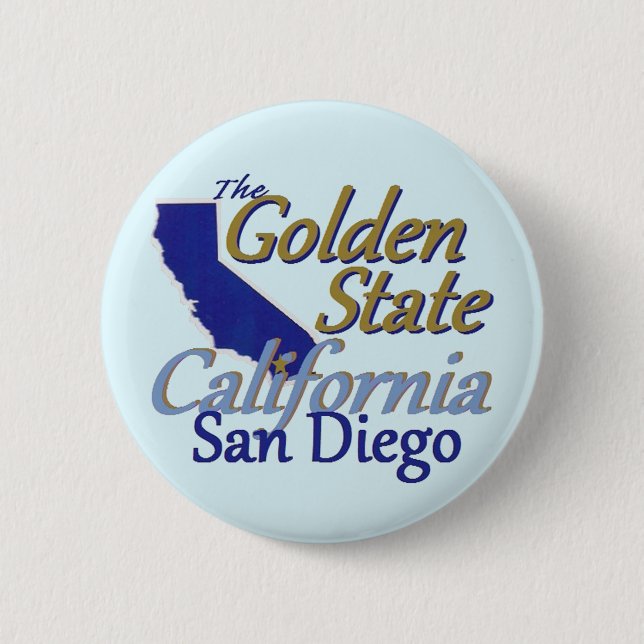 BADGE ROND 5 CM LA CALIFORNIE (Devant)