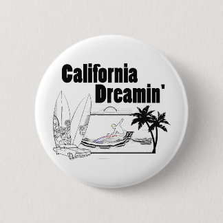 Badge Rond 5 Cm La Californie Dreamin