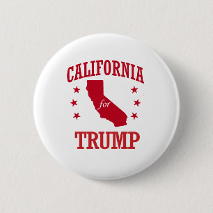 BADGE ROND 5 CM LA CALIFORNIE POUR DONALD TRUMP