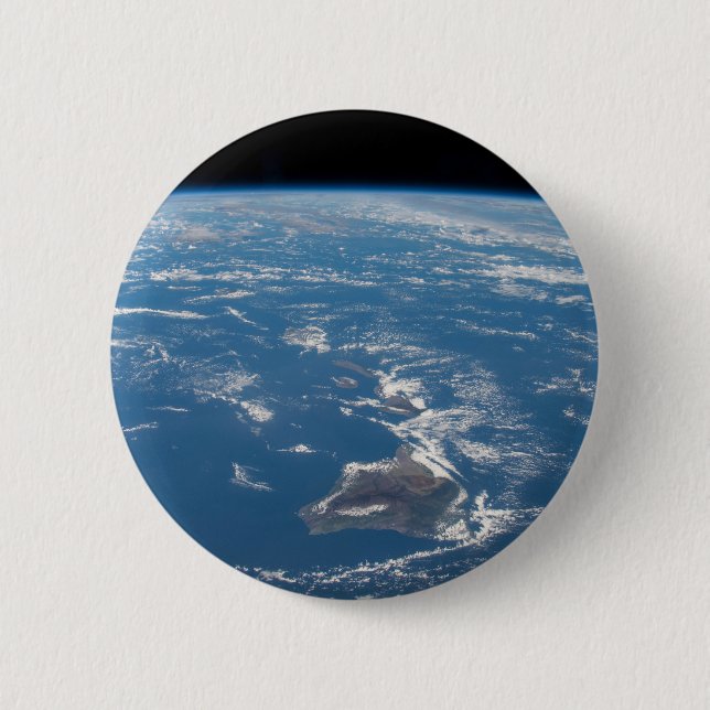 Badge Rond 5 Cm La chaîne de l'île d'Hawaï (Devant)