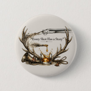 Badge Rond 5 Cm La chasse
