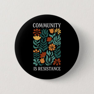 Badge Rond 5 Cm La communauté est résistance