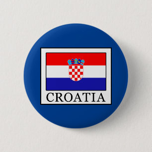Badge Rond 5 Cm La Croatie