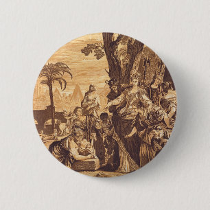 Badge Rond 5 Cm La découverte de Moïse du Livre de l'Exode