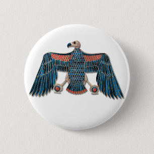 Badge Rond 5 Cm La déesse égyptienne Nekhbet Pectoral