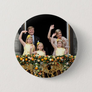 Badge Rond 5 Cm La famille royale néerlandaise