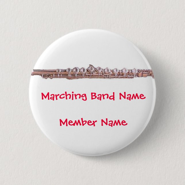 Badge Rond 5 Cm La fanfare boutonne la cannelure de ~ (Devant)