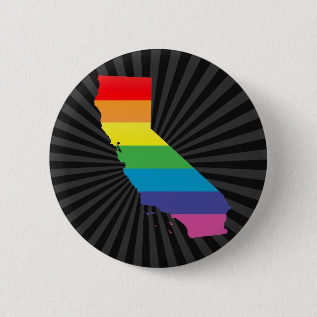 Badge Rond 5 Cm la fierté de la californie. (Devant)
