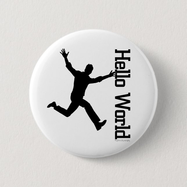 Badge Rond 5 Cm La figure humaine volante profilent graphique (Devant)
