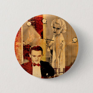 Badge Rond 5 Cm La fille blonde du Gangster