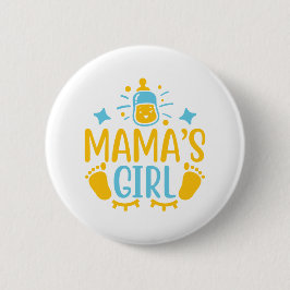 Badge Rond 5 Cm La fille de maman