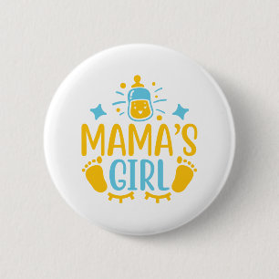 Badge Rond 5 Cm La fille de maman