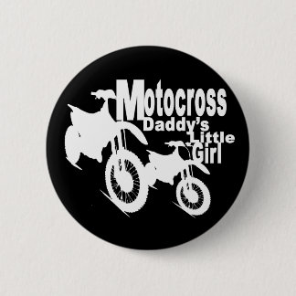 Badge Rond 5 Cm La fille de Motocross Daddy