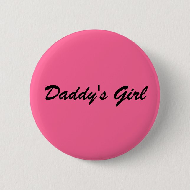 Badge Rond 5 Cm La fille du papa (Devant)