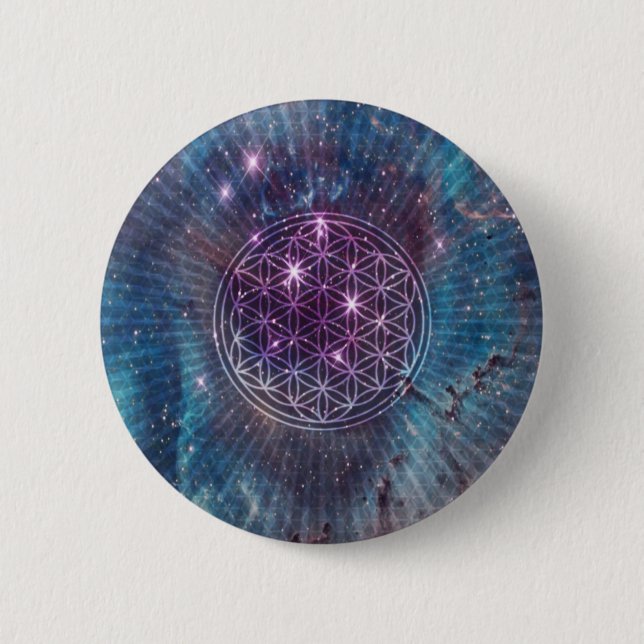 Badge Rond 5 Cm La fleur (Devant)