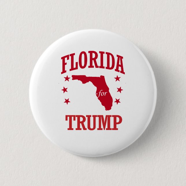 BADGE ROND 5 CM LA FLORIDE POUR DONALD TRUMP (Devant)