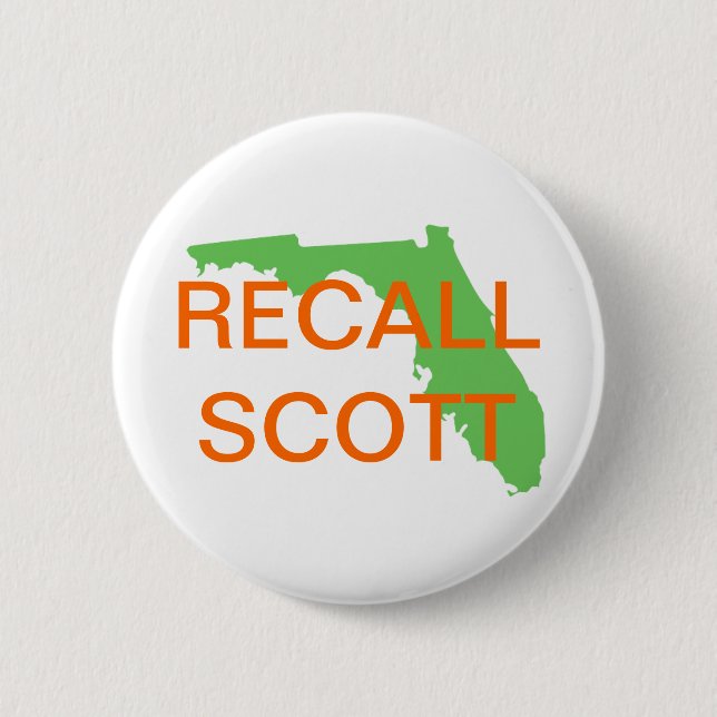 BADGE ROND 5 CM LA FLORIDE, RAPPEL SCOTT (Devant)