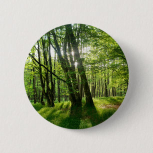 Badge Rond 5 Cm La forêt au printemps